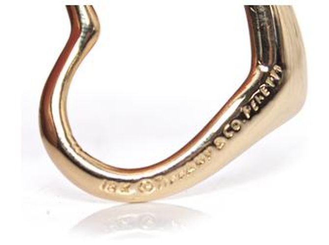 Tiffany & Co Pendente grande Open Heart Elsa Peretti di Tiffany D'oro Metallico - vista 5