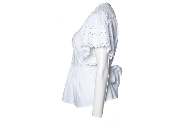 Top envolvente perforado Antik Batik Blanco - vista 4