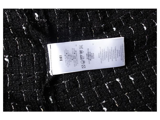 Camisa overshirt de tweed IRO Amice em preto - vista 5