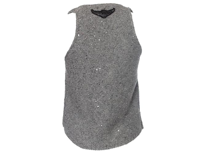 Strickweste Zadig & Voltaire Grau - Ansicht 2