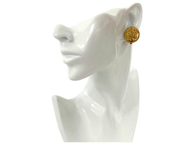 Boucles d'oreilles Chanel Mademoiselle Doré Métallisé - vue 2