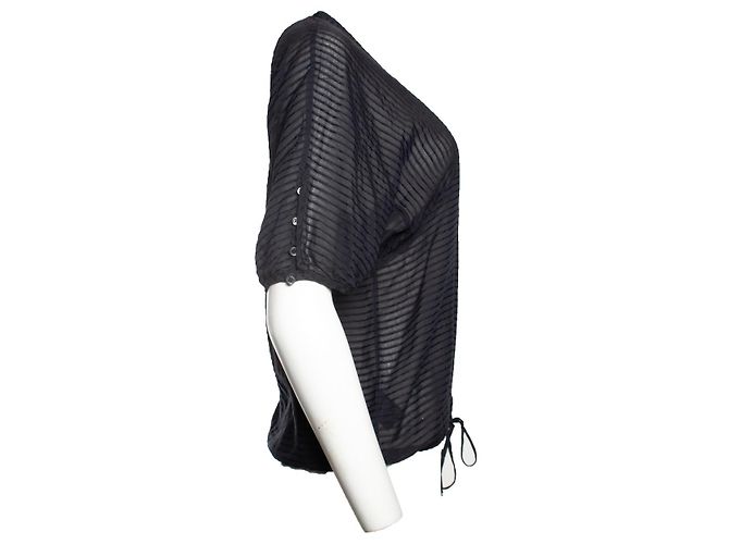 Top trasparente nero a righe Isabel Marant Étoile - vista 2