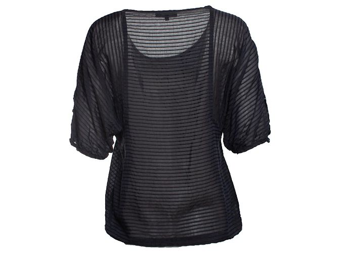 Top trasparente nero a righe Isabel Marant Étoile - vista 3