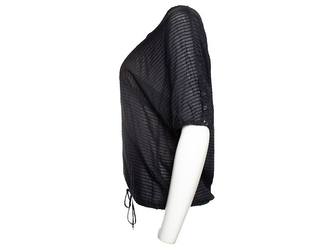 Top trasparente nero a righe Isabel Marant Étoile - vista 4