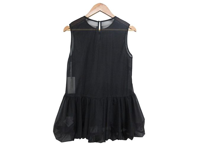 Autre Marque Top de tul globo Bijou de GRACE CONTINENTAL Negro - vista 2