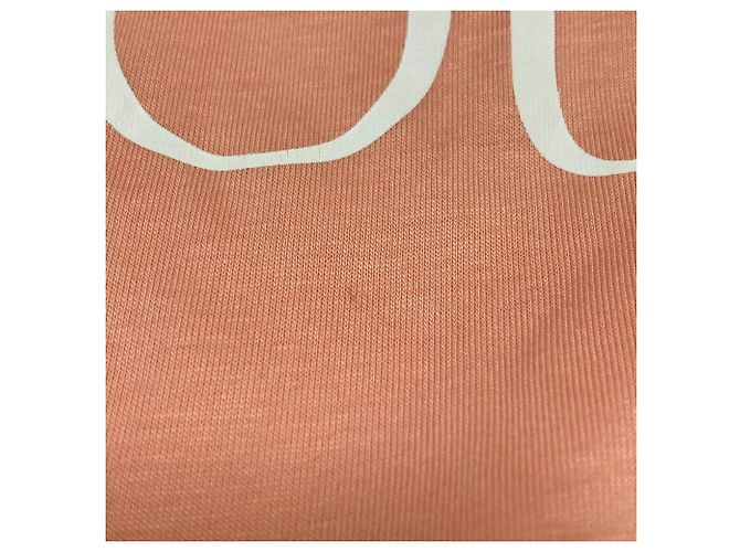 Autre Marque Camiseta de algodón con estampado de logo Patou Rosa - vista 11