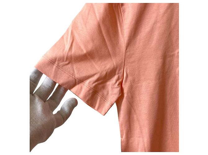 Autre Marque Camiseta de algodón con estampado de logo Patou Rosa - vista 3