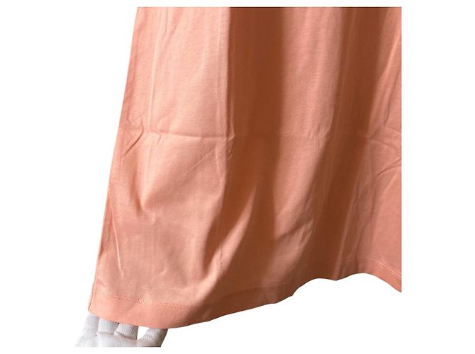 Autre Marque Camiseta de algodón con estampado de logo Patou Rosa - vista 4