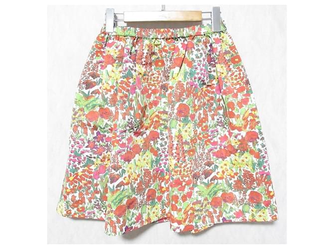 Autre Marque Falda Mini de Algodón Impresa TOCCA LIBERTY Roja - vista 2