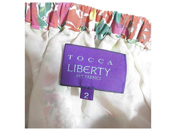 Autre Marque Falda Mini de Algodón Impresa TOCCA LIBERTY Roja - vista 4