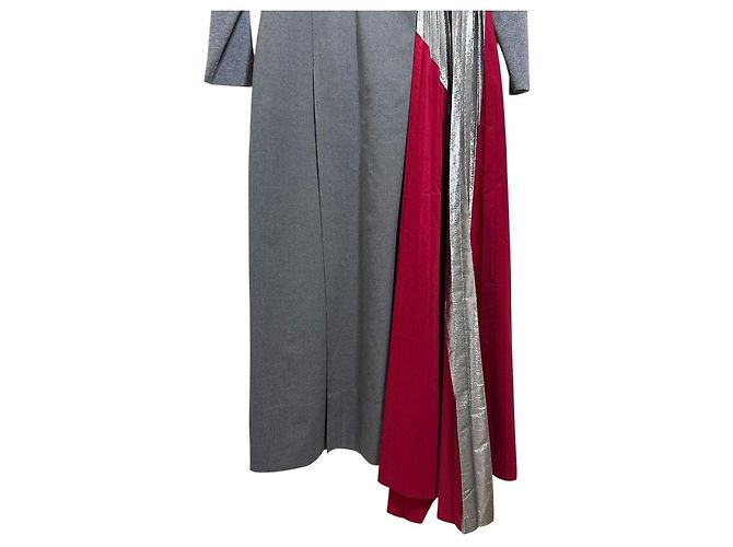 Autre Marque Vestido de Docking con Bustier de Pliegues de Panel ELENDEEK Castaño Roja - vista 5