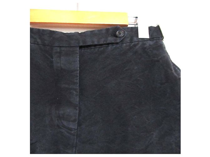 Bermuda de algodão e seda Christian Dior Preto - vista 3