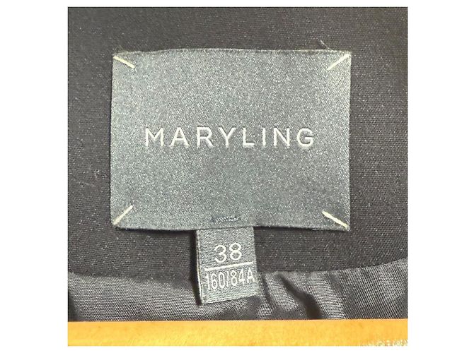 Autre Marque Chaqueta sin cuello MARYLING Negro - vista 4