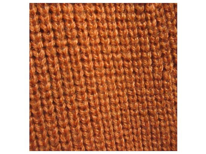Autre Marque Cárdigan de punto Umeda de WRAPINKNOT Castaño Blanco Naranja - vista 3