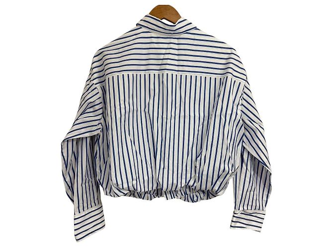 Autre Marque Blusa a rayas Dorothee Schumacher Blanco Azul - Ansicht 2