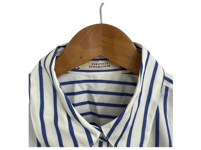 Autre Marque Blusa a rayas Dorothee Schumacher Blanco Azul - Ansicht 4