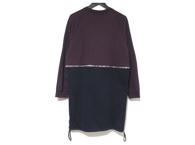 Autre Marque 2-Wege Kleid Cedric Charlier Lila Marineblau - Ansicht 2