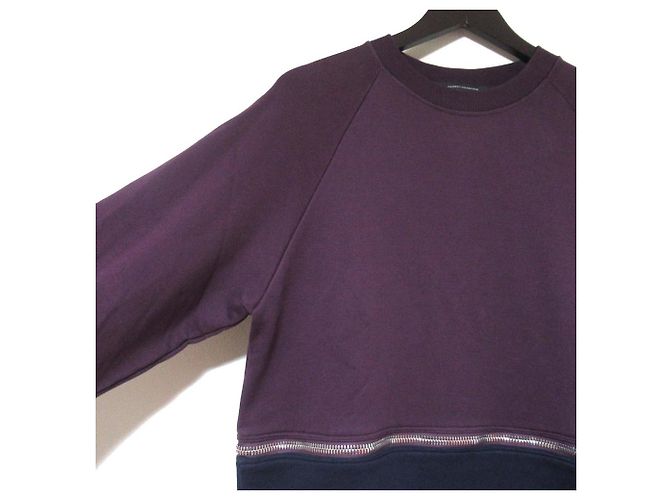 Autre Marque 2-Wege Kleid Cedric Charlier Lila Marineblau - Ansicht 3