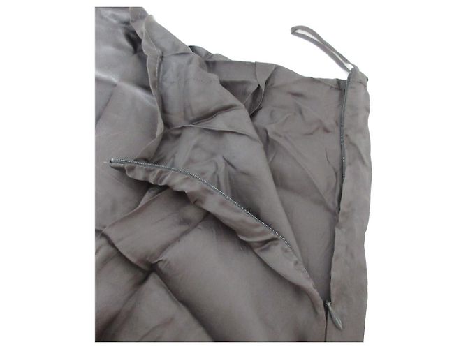 Autre Marque Langarmkleid aus Rib-Strick ebure Braun - Ansicht 8