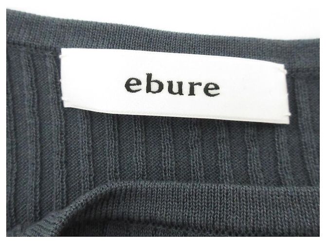 Autre Marque Langarmkleid aus Rib-Strick ebure Braun - Ansicht 9