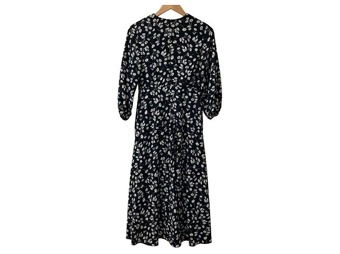 Autre Marque Blumenmusterkleid Mila Owen Schwarz Weiß - Ansicht 2