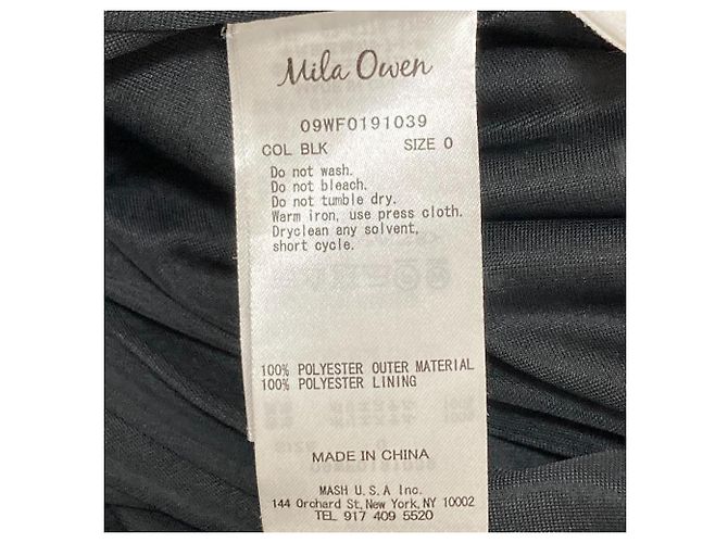 Autre Marque Blumenmusterkleid Mila Owen Schwarz Weiß - Ansicht 6