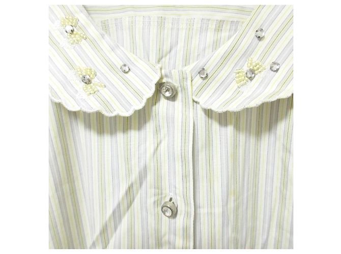 Autre Marque Camicia a Maniche Lunghe Les Copains Marrone Giallo - vista 5