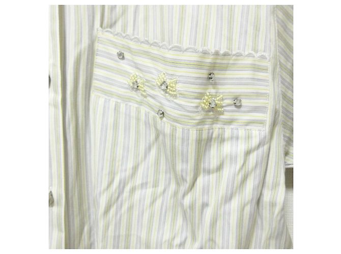 Autre Marque Camicia a Maniche Lunghe Les Copains Marrone Giallo - vista 6