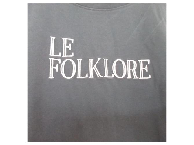 Autre Marque Camiseta de algodón 23ku FOLKLORE Verde - vista 3