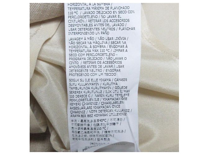 Vestido de Lino 100% Max Mara Drape Beige - vista 14