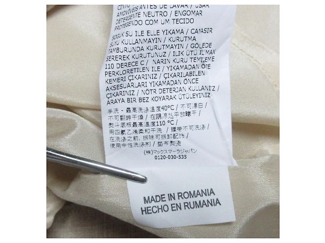 Vestido de Lino 100% Max Mara Drape Beige - vista 15