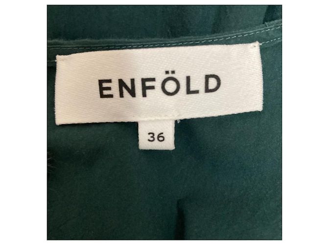 Autre Marque Abito Typewriter ENFOLD Verde - vista 7