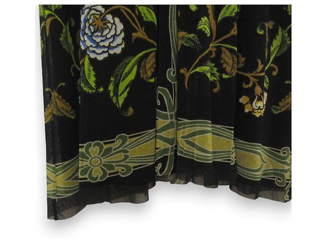 Autre Marque Vestido con estampado de flores VIVIENNE TAM Negro Verde - vista 5