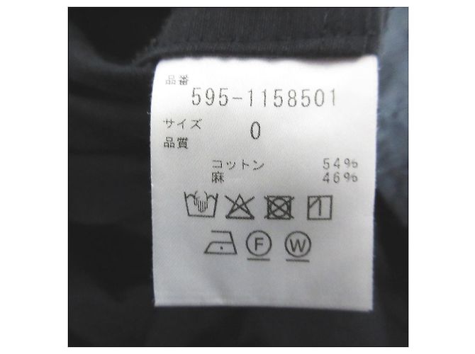 Autre Marque MHL. VESTIDO DE TRABAJO EN LINO DE ALGODÓN SECO Negro - vista 6