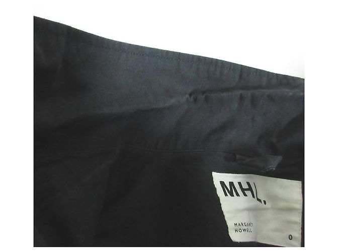 Autre Marque MHL. VESTIDO DE TRABAJO EN LINO DE ALGODÓN SECO Negro - vista 8