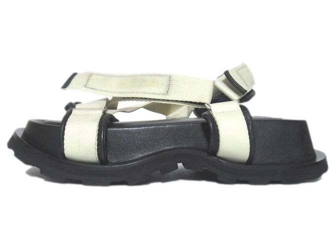 Sandali con piattaforma Jil Sander Nero Crudo - vista 2