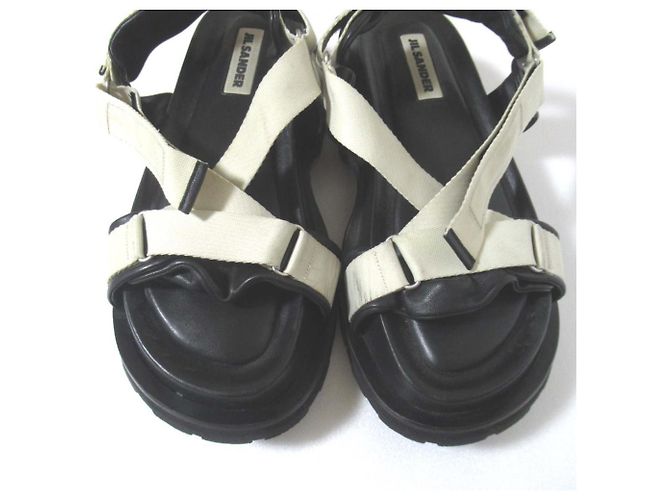 Sandali con piattaforma Jil Sander Nero Crudo - vista 6