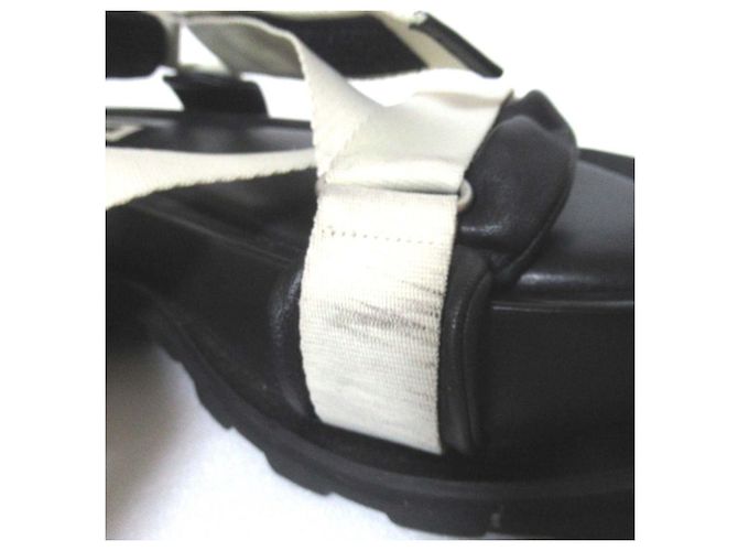 Sandali con piattaforma Jil Sander Nero Crudo - vista 7