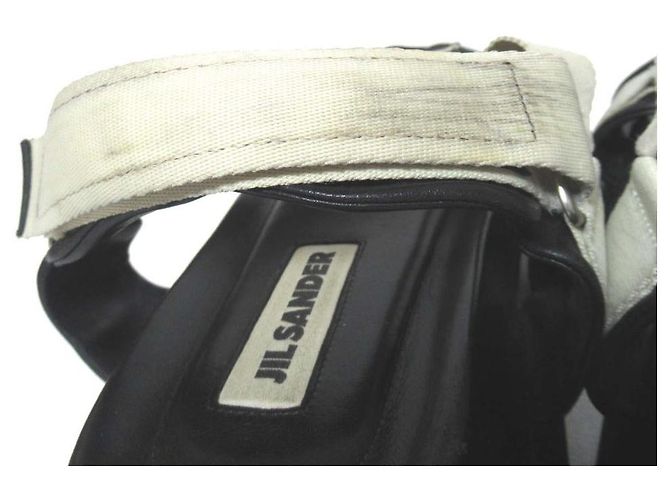 Sandali con piattaforma Jil Sander Nero Crudo - vista 9