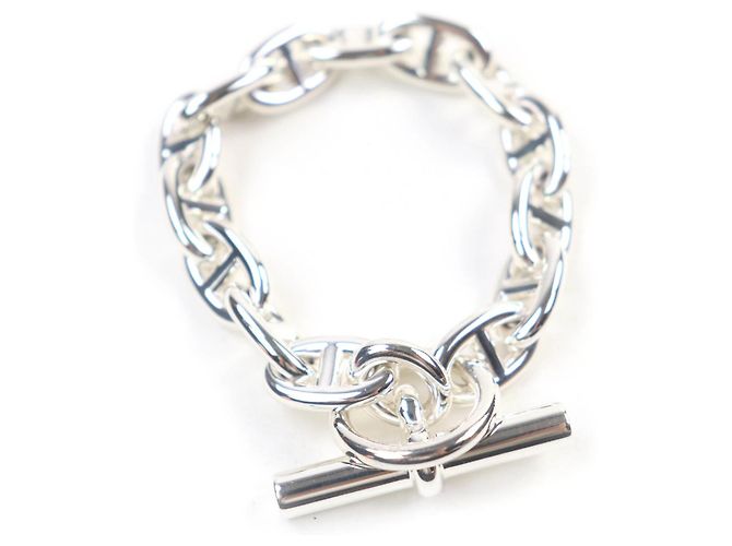 Hermès HERMES Bracciale Charm Chaine d'Ancre MM in Argento - vista 3