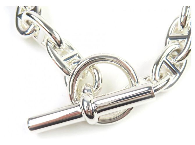 Hermès HERMES Bracciale Charm Chaine d'Ancre MM in Argento - vista 6