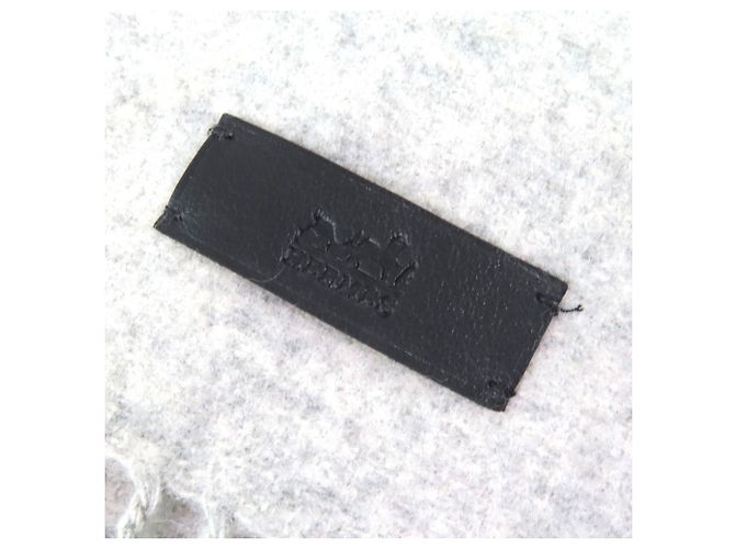 Hermès HERMES Neo Rocabar Cashmere Schal mit Lederlogo-Patch - Ansicht 7