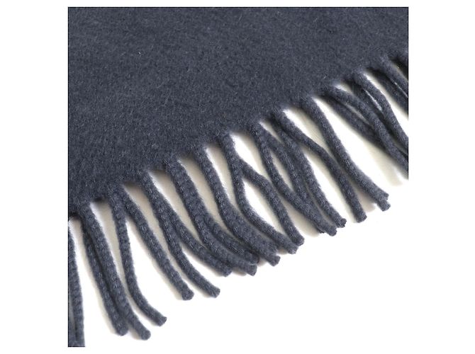 Stola in cashmere blu navy Hermès - vista 4