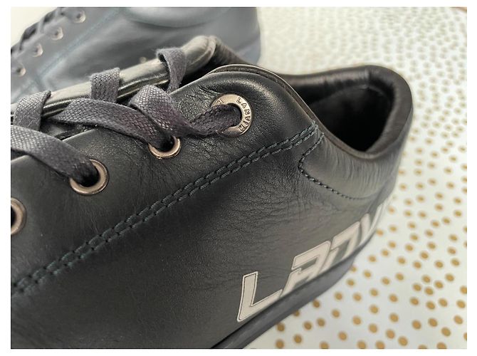 Sneakers Lanvin in pelle nere da uomo Nero - vista 3