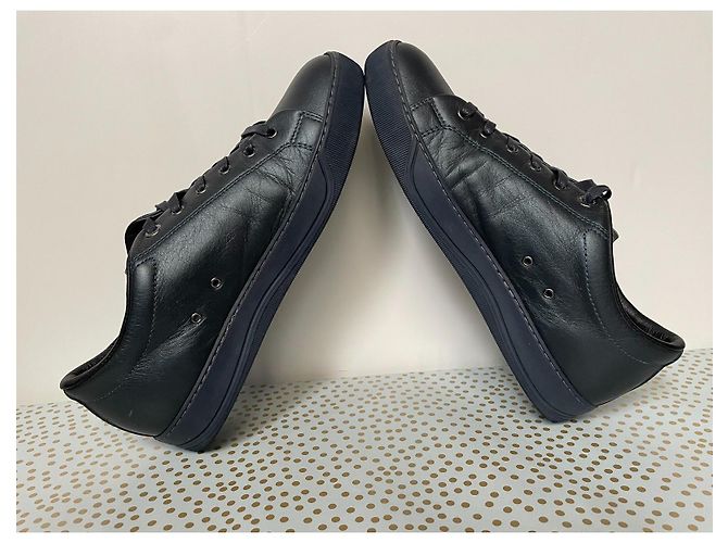 Sneakers Lanvin in pelle nere da uomo Nero - vista 6