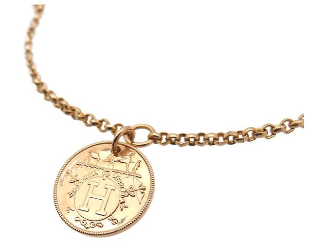 Bracciale charm Hermès Ex Libris PM in oro rosa 18K con diamanti - vista 3