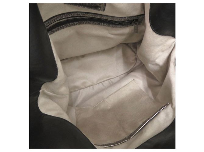 Borsa a spalla in pelle argento Jimmy Choo Nero - vista 6