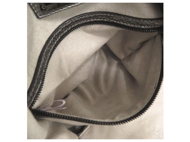 Borsa a spalla in pelle argento Jimmy Choo Nero - vista 7