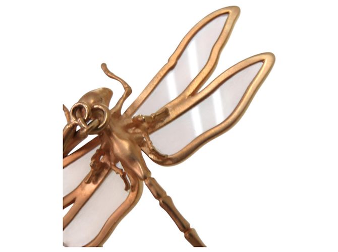 Collana Libellula Herbarium di Christian Dior D'oro - vista 10