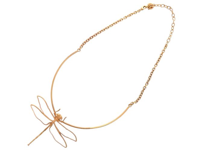 Collana Libellula Herbarium di Christian Dior D'oro - vista 5